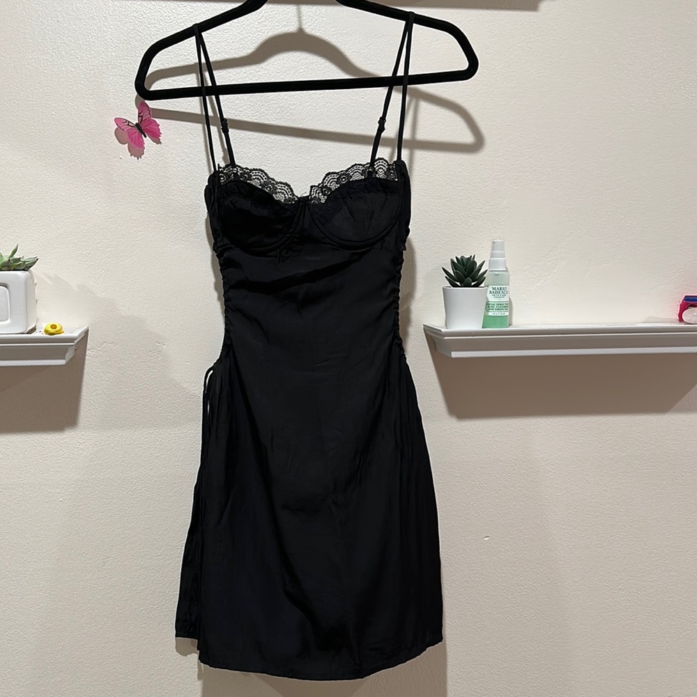 princess polly black slip dress